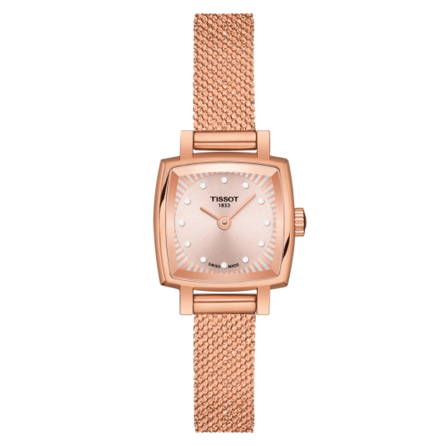 Tissot Lovely Square Rose Gold / Beige / Bracelet
